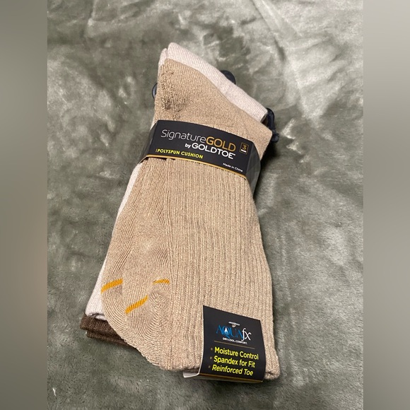 Gold Toe Men's Beige and Brown Socks NWT - Picture 1 of 3